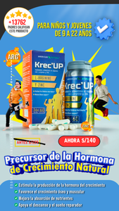 Krece UP Tratamiento(Hormonas Naturales de Crecimiento para tus hijos)