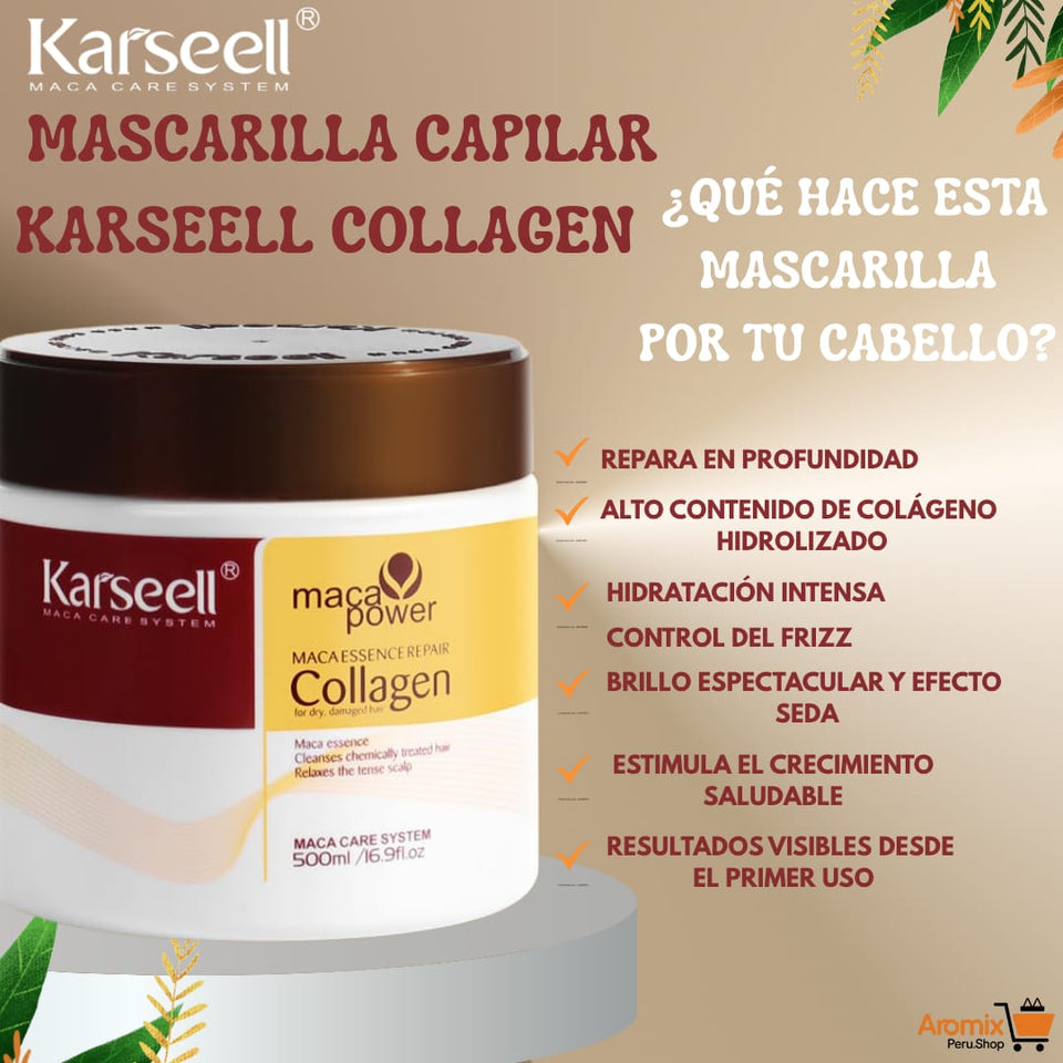 ✨ KIT REPARADOR CAPILAR 3 EN 1 – KARSEELL COLLAGEN