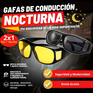 🕶️ LENTES VISIÓN HD 2 EN 1 – Ve Claro de Día y Noche