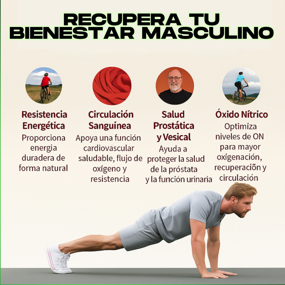 QuickBoil™🧔 Prostate Health + Nitric Oxide: Cuida tu Próstata y Recupera tu Vitalidad