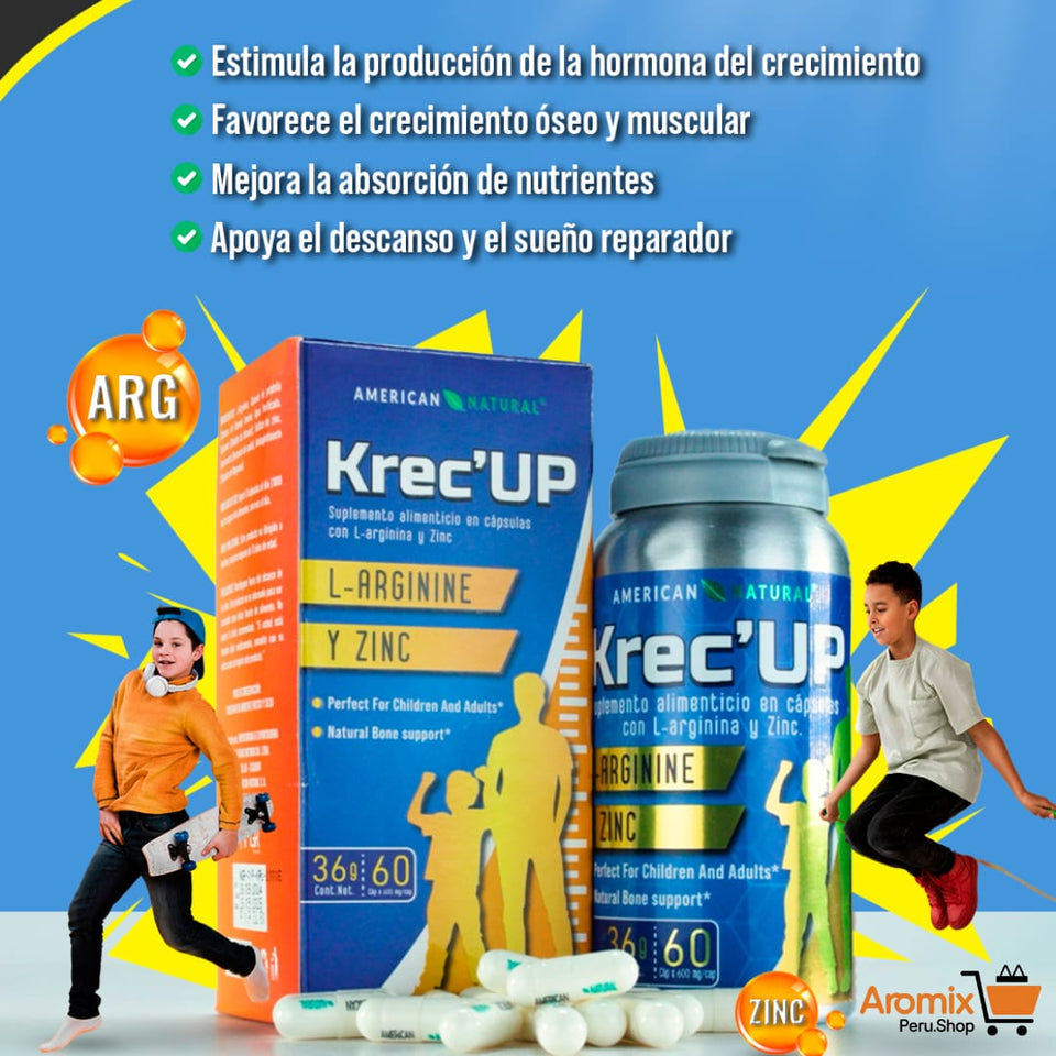 Krece UP Tratamiento(Hormonas Naturales de Crecimiento para tus hijos)